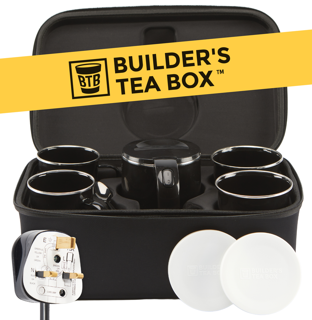 Builder's Tea Box - Portable Tea & Coffee Making Kit