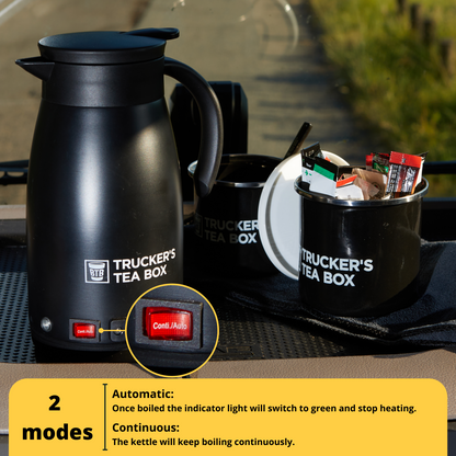 Trucker's Tea Box - 12V/ 24Volt Portable Tea & Coffee Making Kit *CLEARANCE